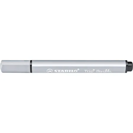 Gefederter Dreikant-Filzstift - STABILO Trio Scribbi - Einzelstift - elefantengrau