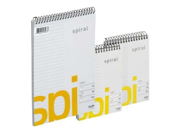 Bantex Light SPI spiralblok A6, linjeret