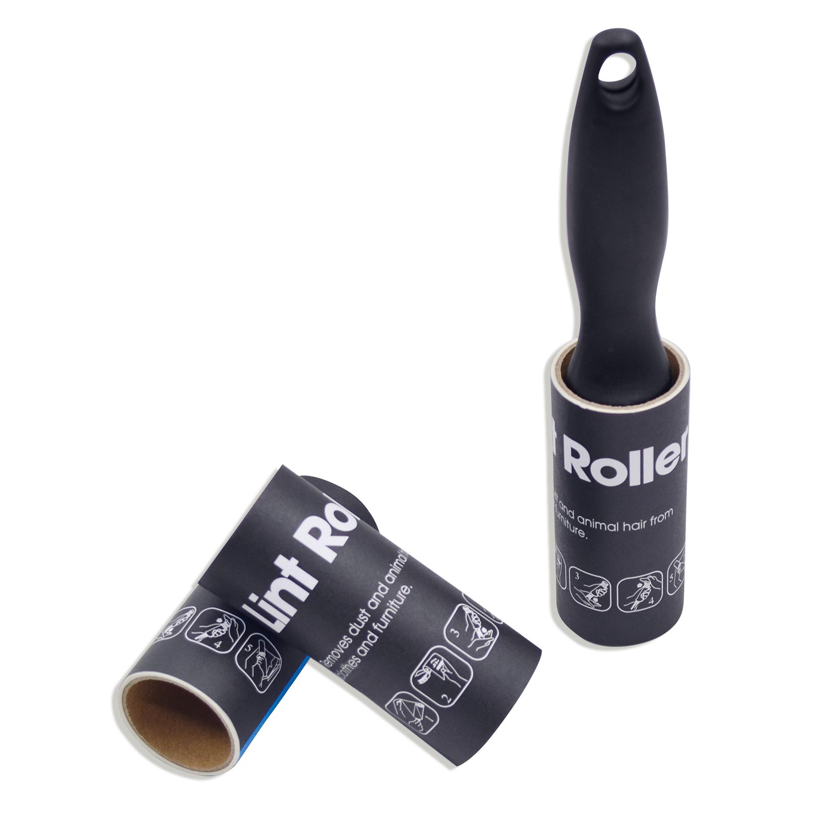 clever pick Fusselrolle - schwarz - mit Ersatzrollen