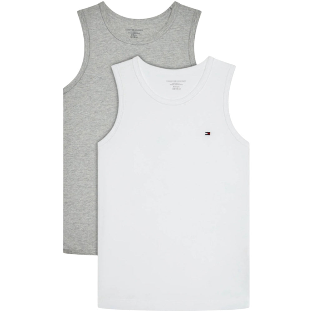 Køb Tommy Hilfiger Tank Top 2-pak White/Medium Grey Heather