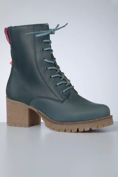 Grünbein Nilla laarzen in azuurblauw