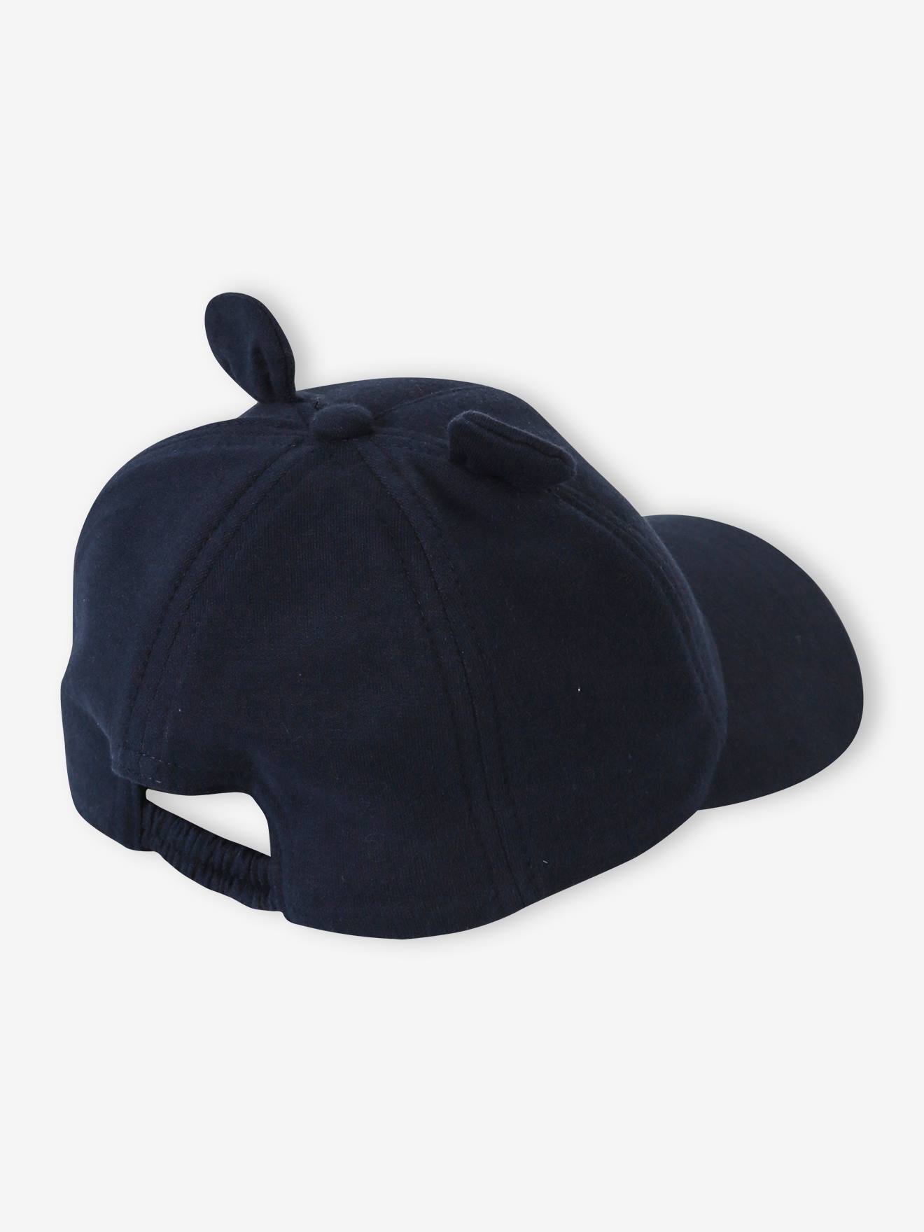 Gorro de urso azul marinho para bebê menino