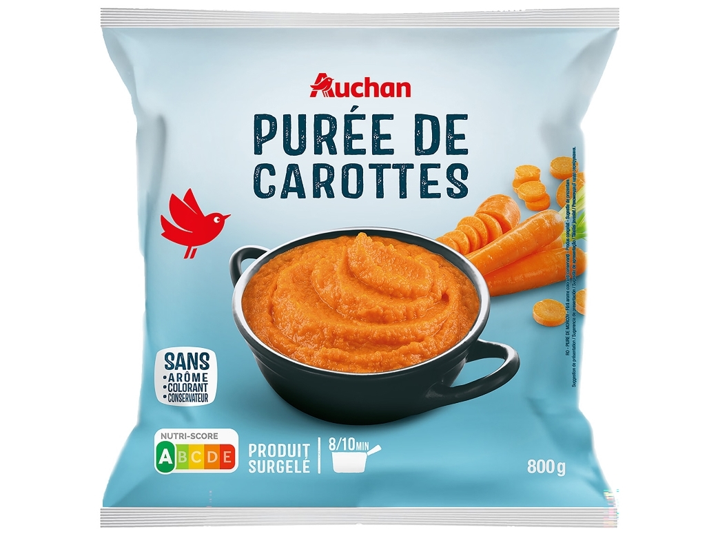 PURÉ AUCHAN CENOURA 800G