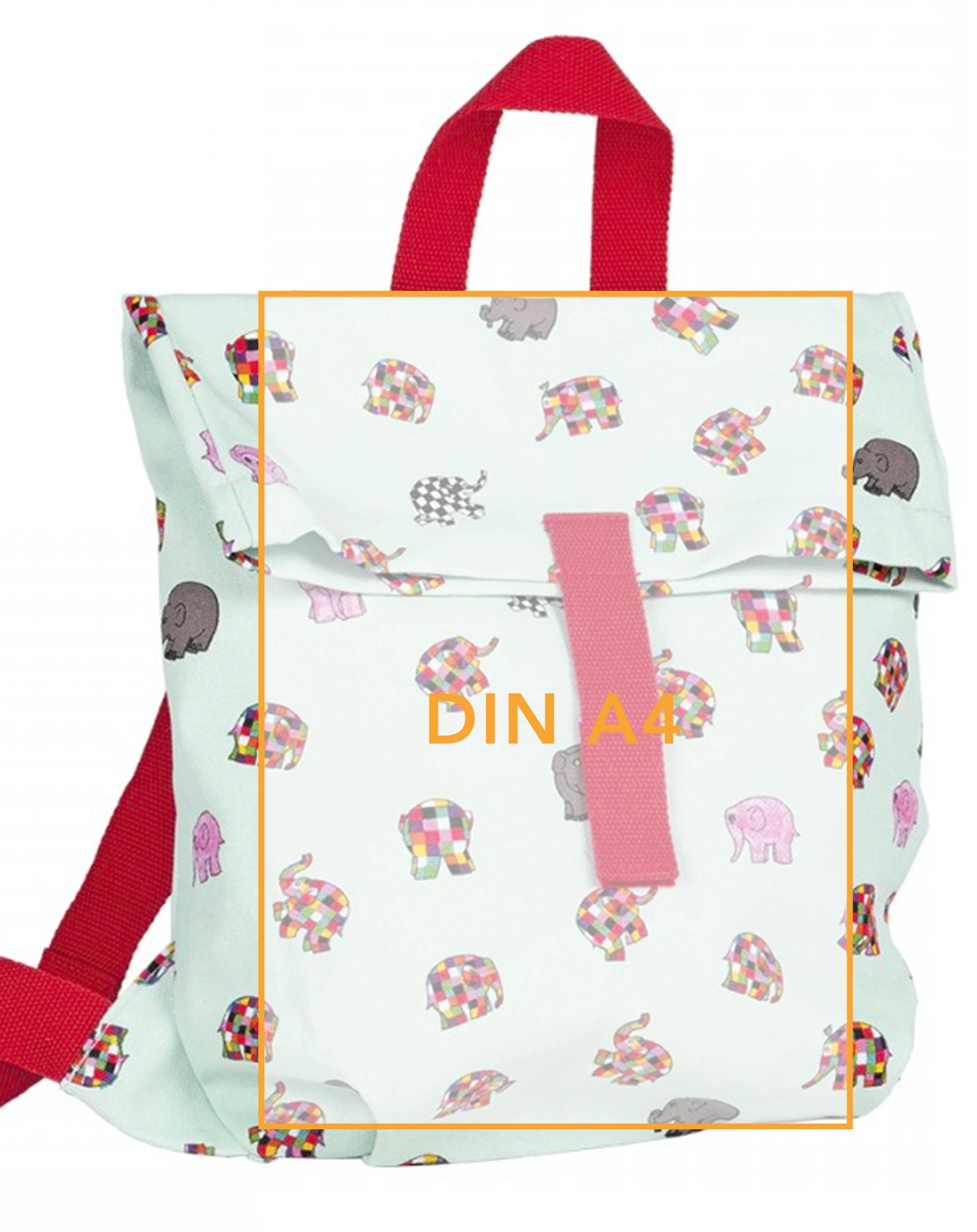 Kinderrucksack MINI-KURIER - ELMAR (30x28) in bunt