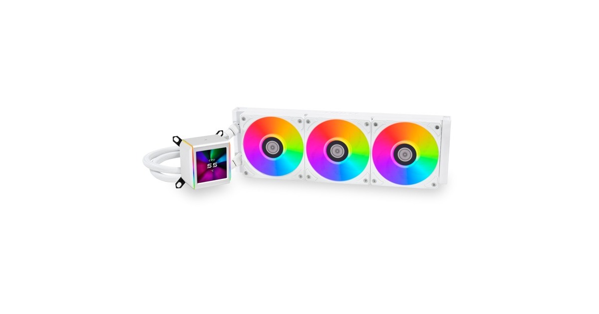 Lian LiGalahad II-LCD 360 waterkoeling  (Wit, 4-pins PWM fan-connector)