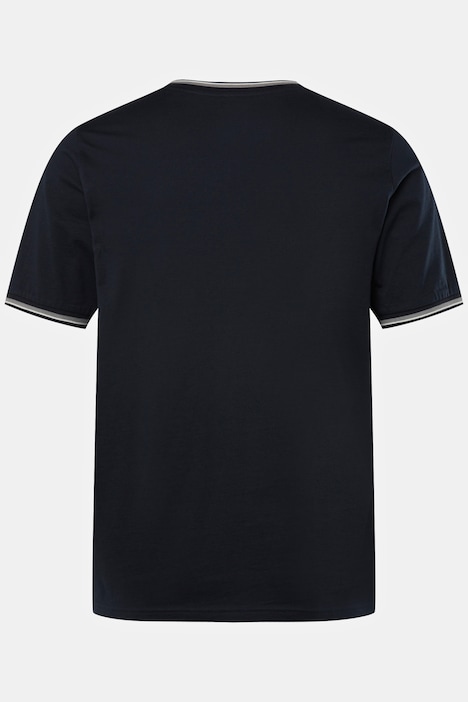Schlafanzug, Homewear, kurzer Zweiteiler, T-Shirt, geringelte Shorts, bis 8 XL