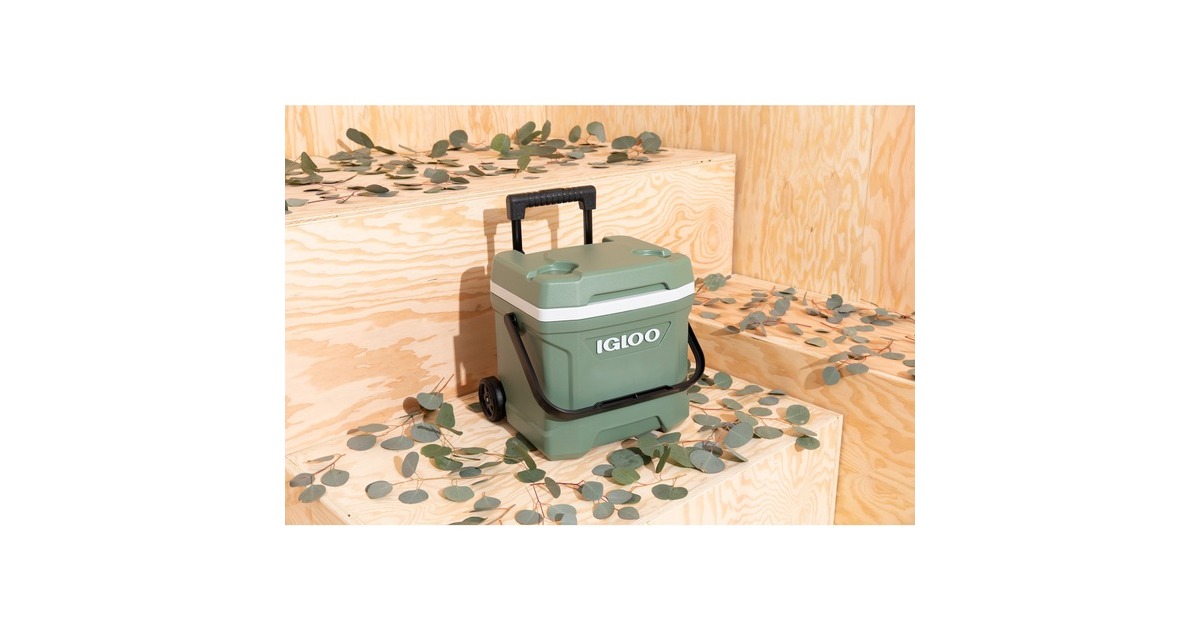 IglooECOCOOL Latitude 16 Roller koelbox  (Groen/wit)