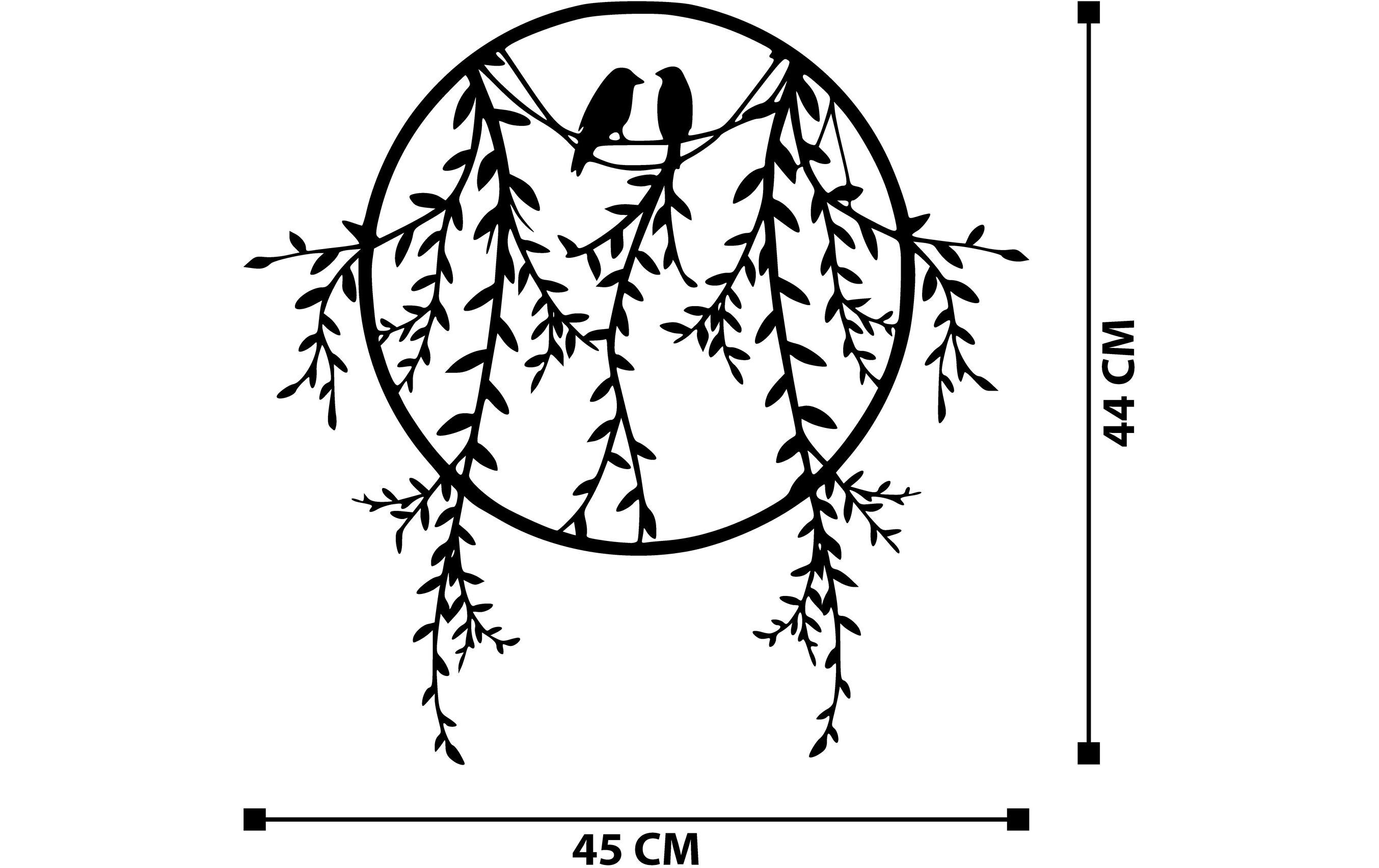 Wanddekoration Birds Ø 44 cmWand-Accessoire