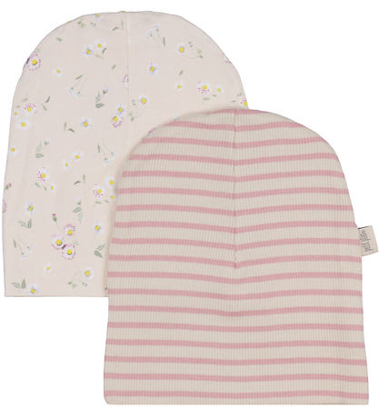 Petit Piao Mütze - Rib - Modal - 2er-Pack - Hell Rose