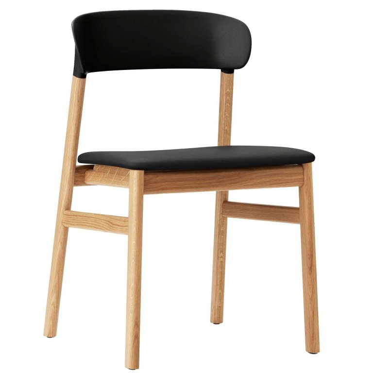 Normann Copenhagen Herit Oak stoel Spectrum leer zwart