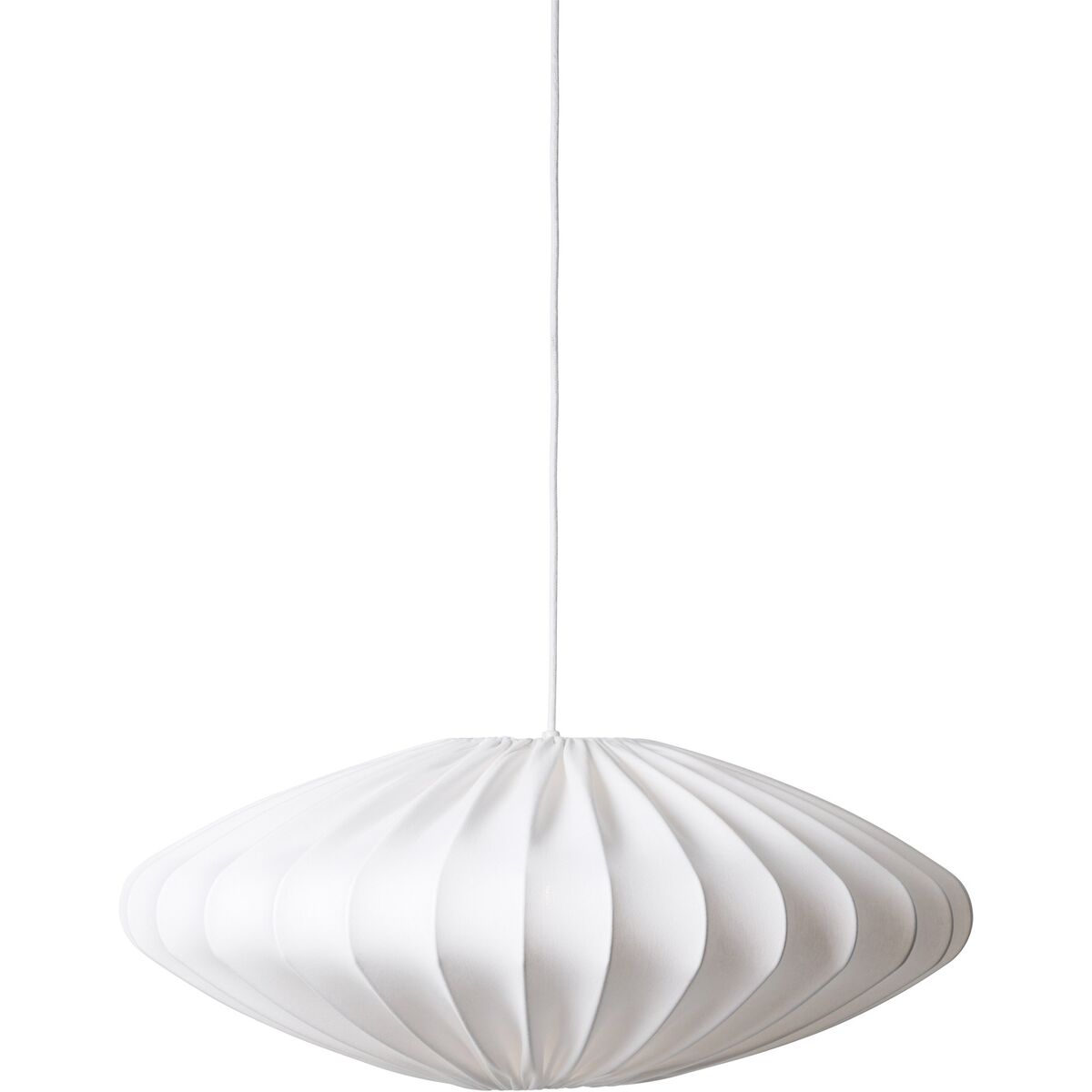 Ellipse taklampe, 65 cm, hvit