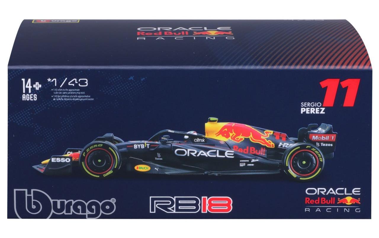 Red Bull F1 RB18 Perez 2022 1:43Sammlermodell im Massstab 1:43