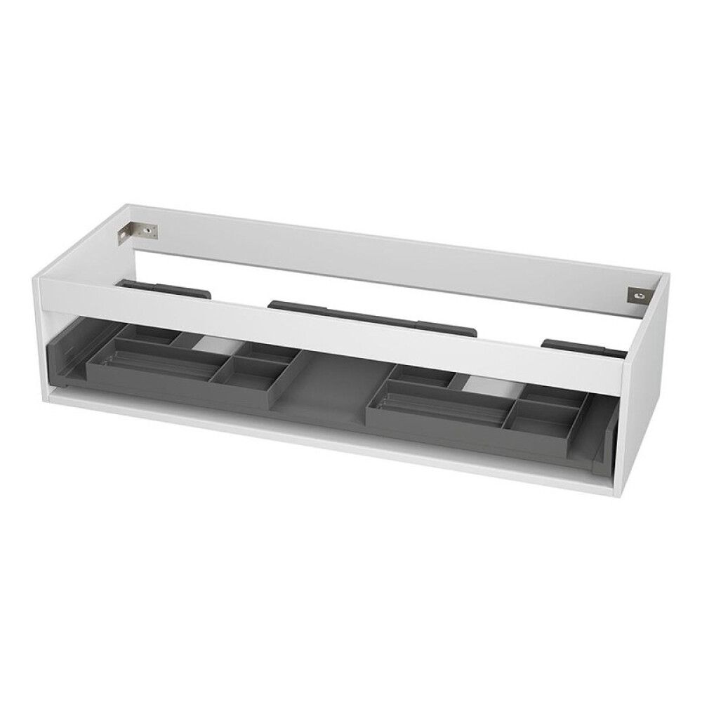 BADEROMSMØBEL CAMARGUE SKÄRGÅRD IQ+ INT. FRONT DOBBEL HVIT MATT 120CM