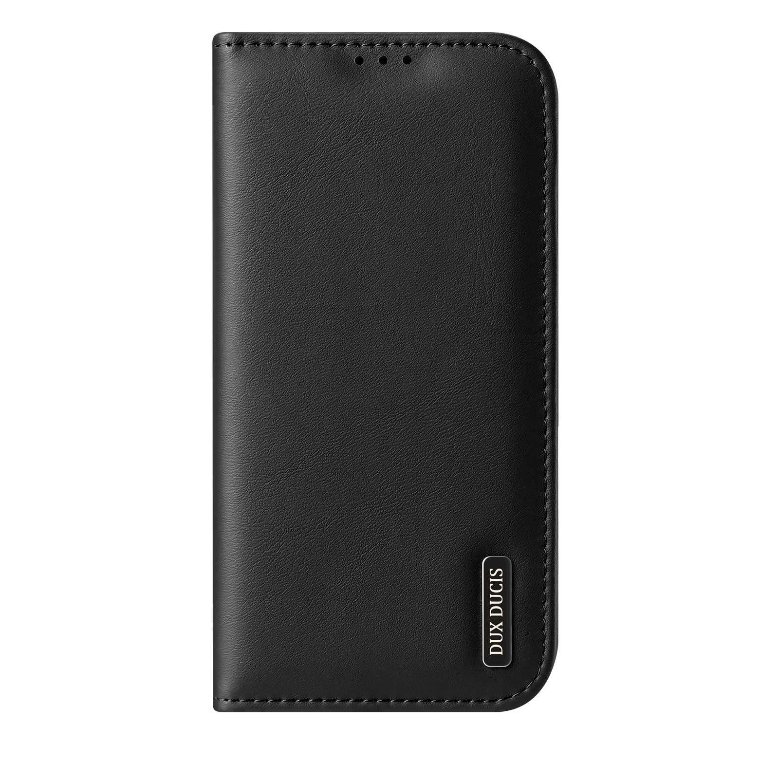 iPhone Air Flip Wallet Cover Echtleder Tasche (RFID Schutz) - Schwarz
