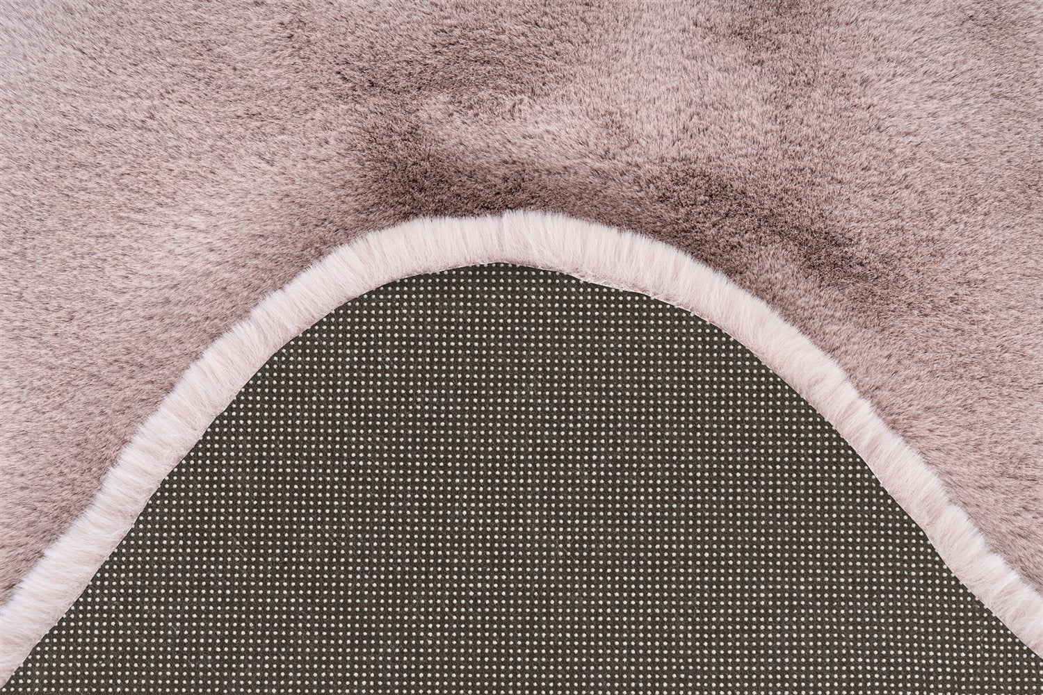 Hoogpolig vloerkleed Opulentia roze 35 mm effen 60 x 90 cm