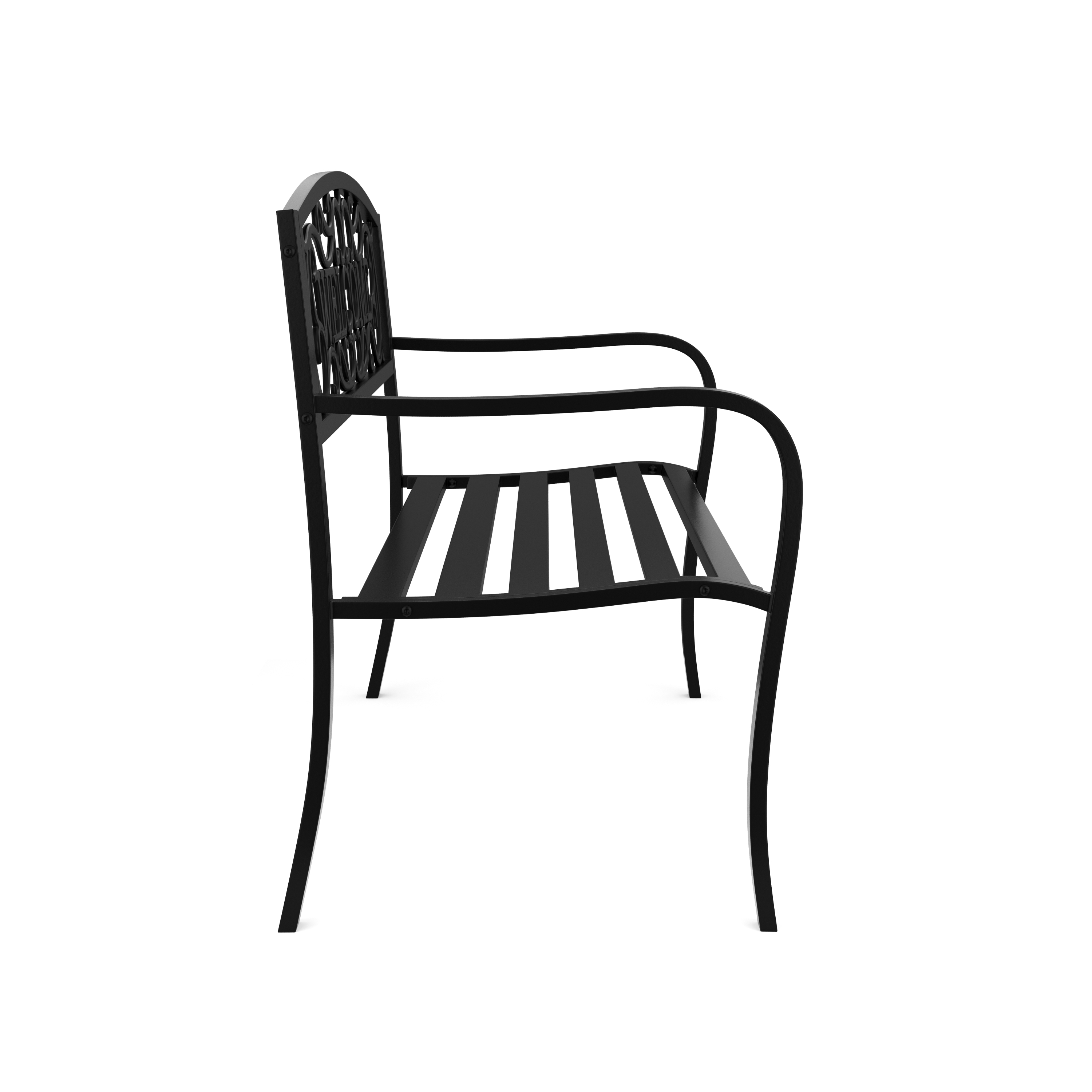Gartenbank ZLATA 127 cm schwarz