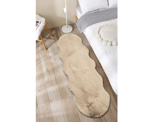Imitatiebont Romance Shape lichtbruin 55x160 cm