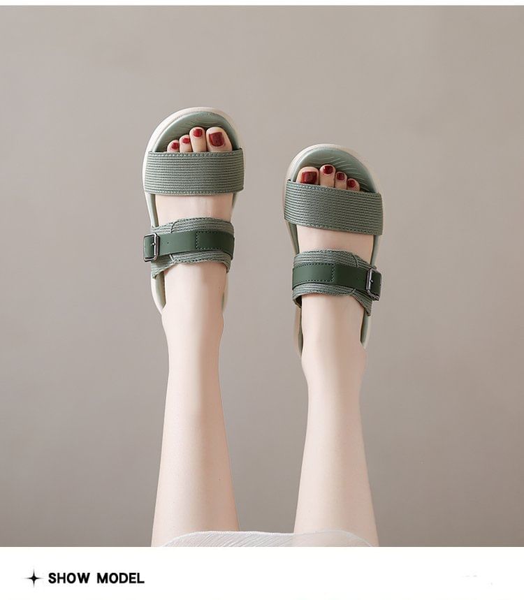 Asterisk - Platform Slide Sandalen
