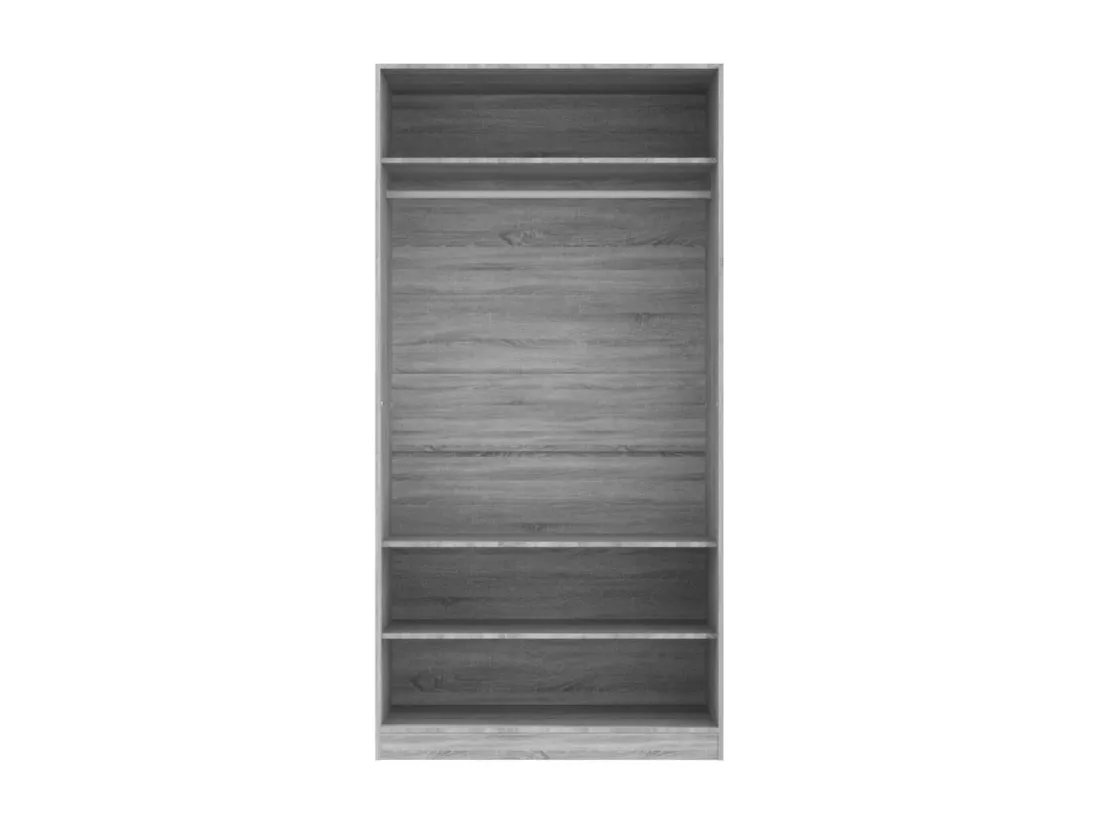 Garde-robe sonoma gris 100x50x200 cm bois d'ingénierie