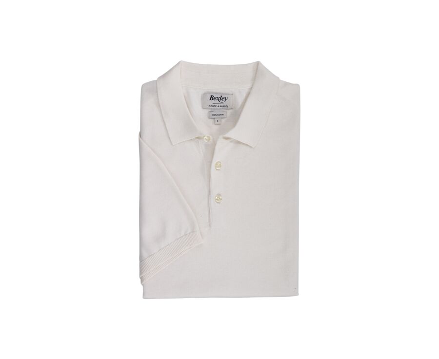 Polo homme Ecru - BRAIDEN