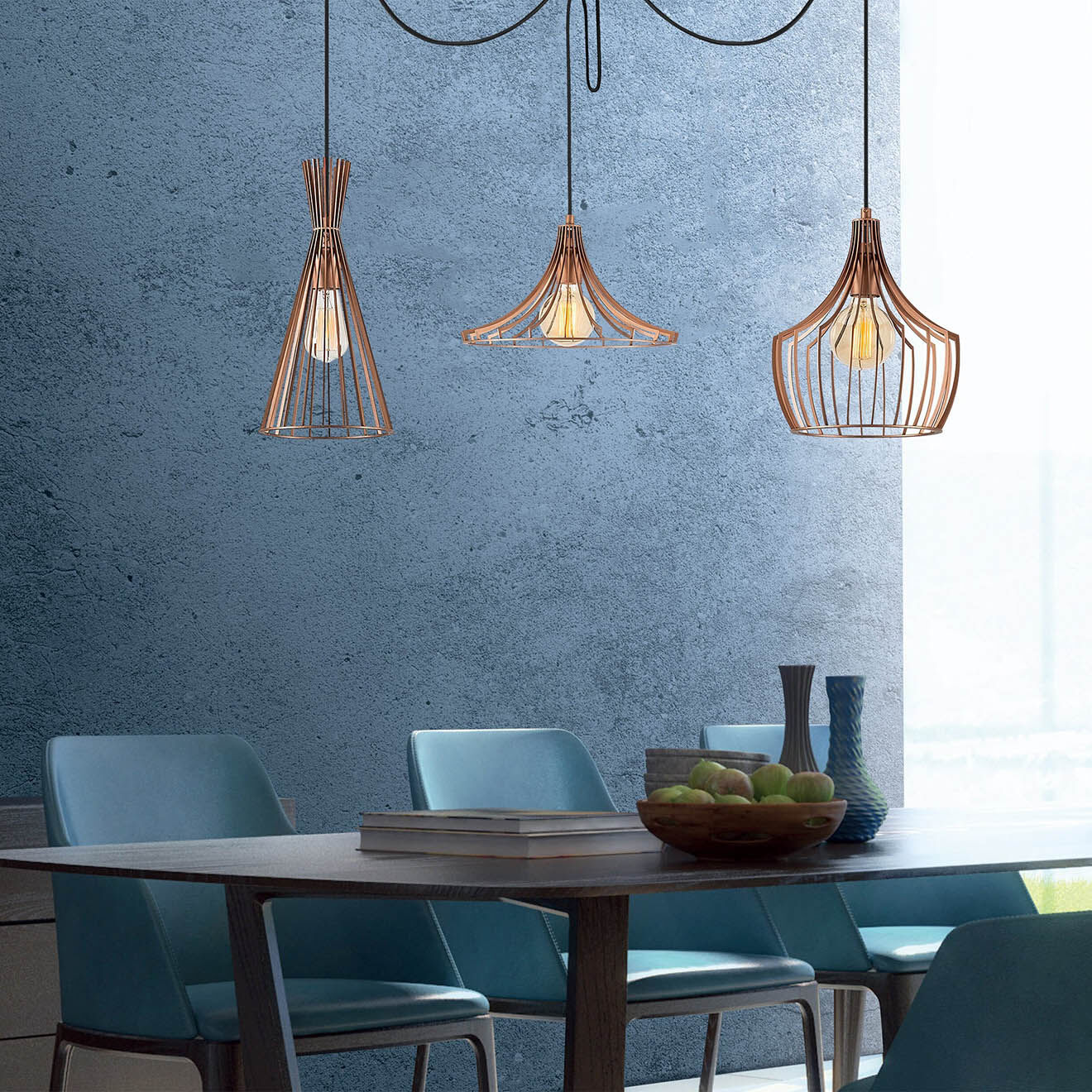Sheen Suspension Mezopotamya cuivre - D.114xH.130 cm