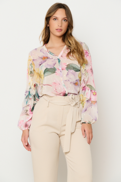 LolaLiza ecru dames blouse