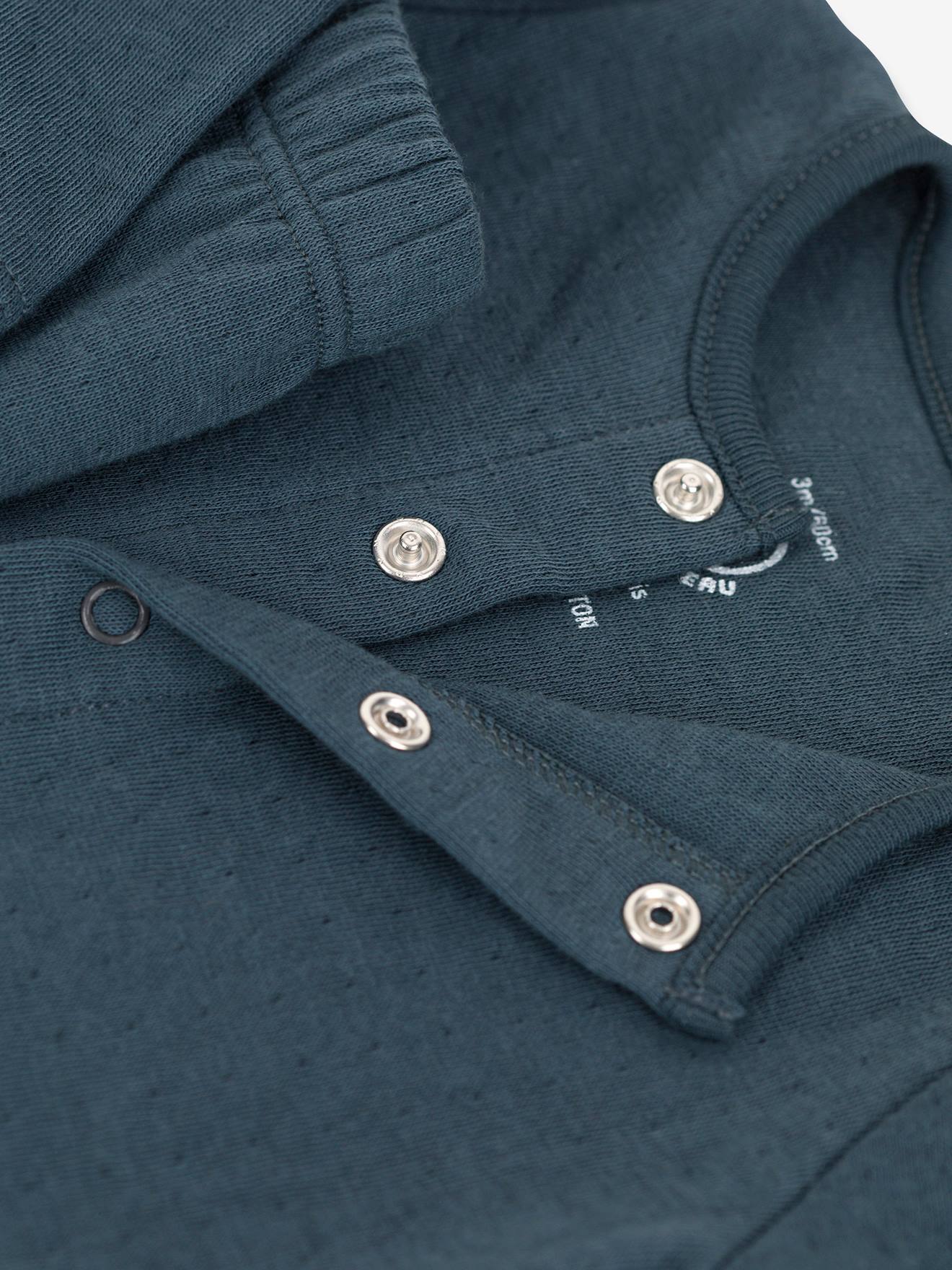 PETIT BATEAU Conjunto de 2 peças em algodão orgânico, cinza