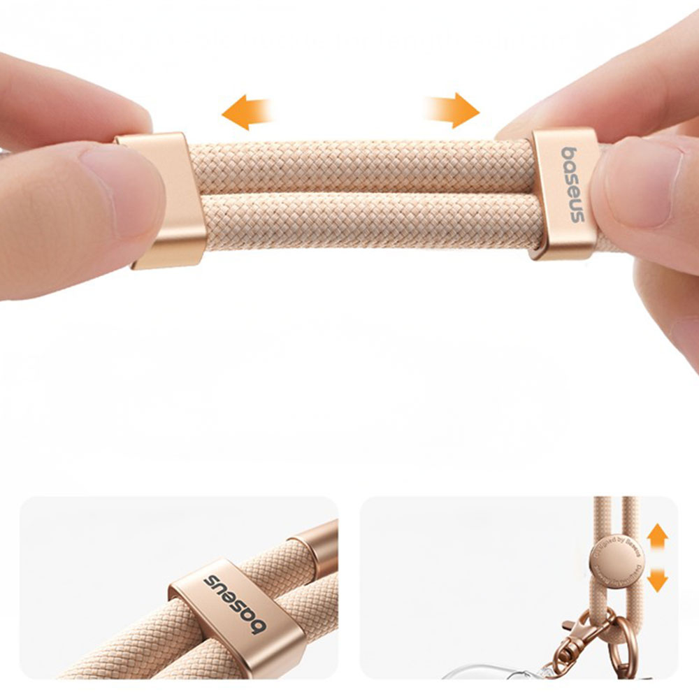 Universal Necklace Handykette Lanyard Umhängeband für Schutzhülle   1x Einlage - Roségold