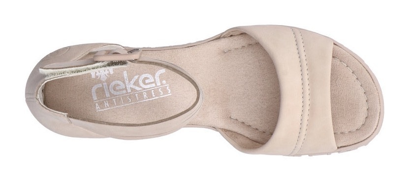 Rieker Keilsandalette  , Sommerschuh, Sandale, Keilabsatz, mit kräftiger Profilsohle