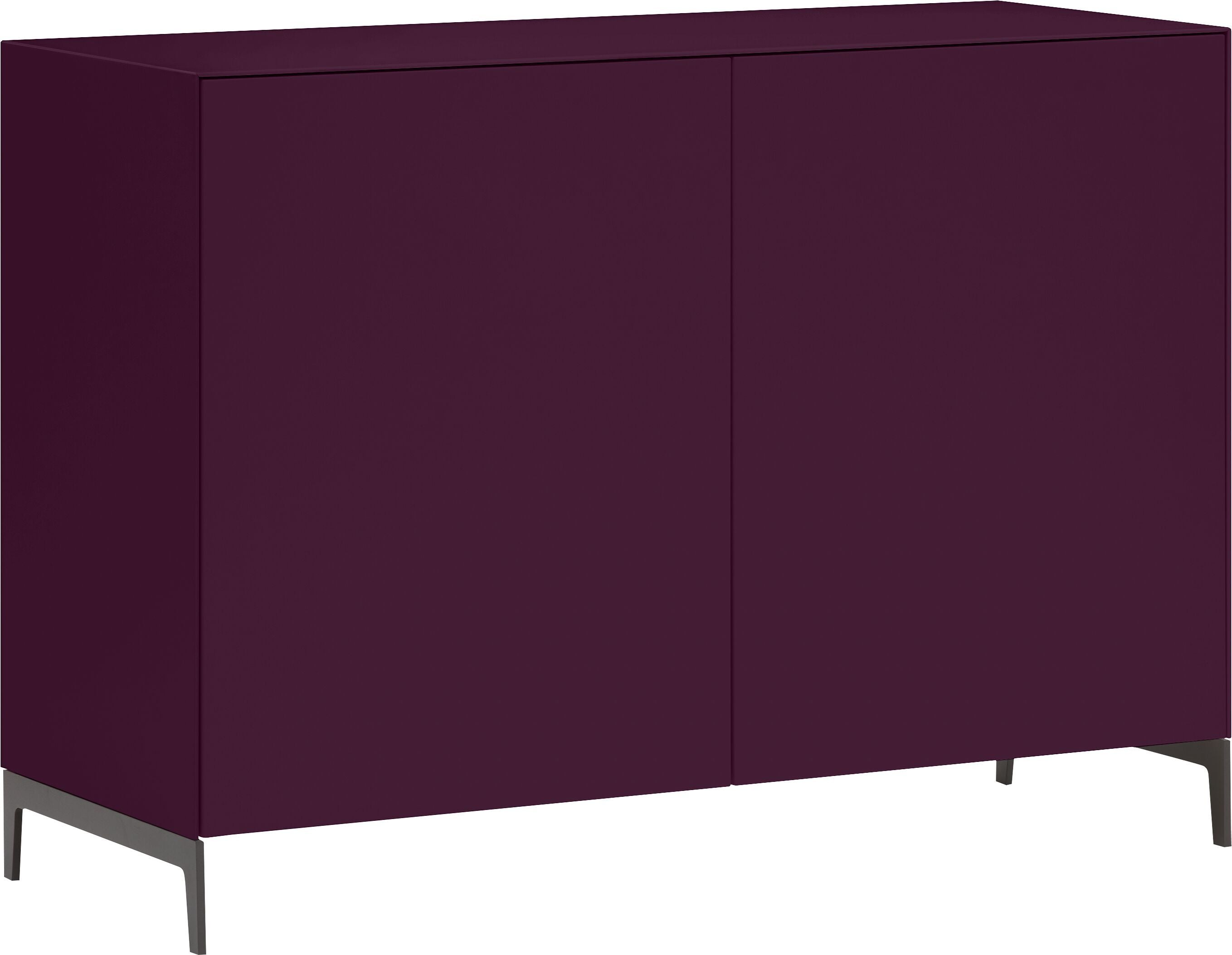 LUX Sideboard - Aubergine / B: 120.0 cm x T: 46.0 cm x H: 86.5 cm