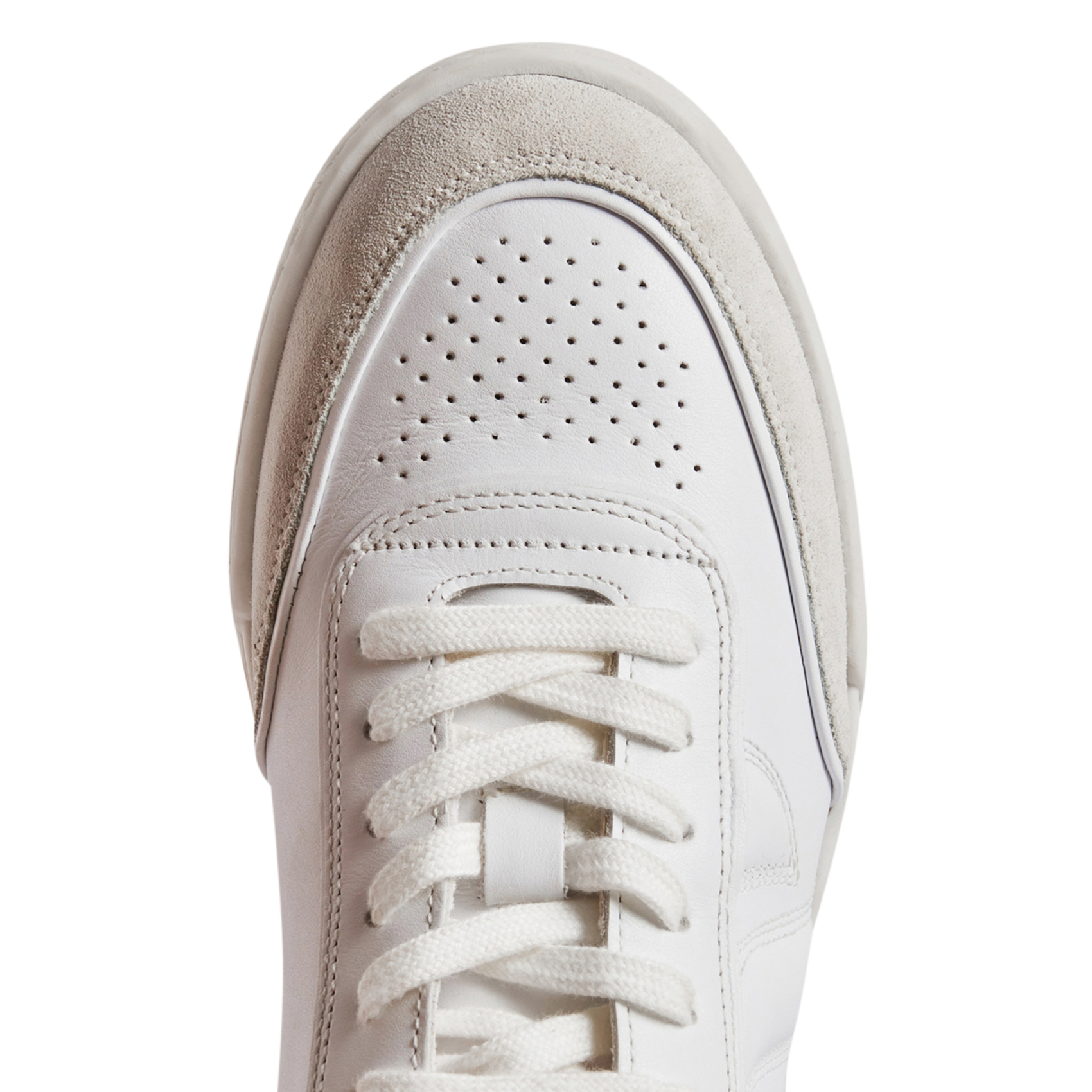 Baskets basses en cuir lisse | Blanc