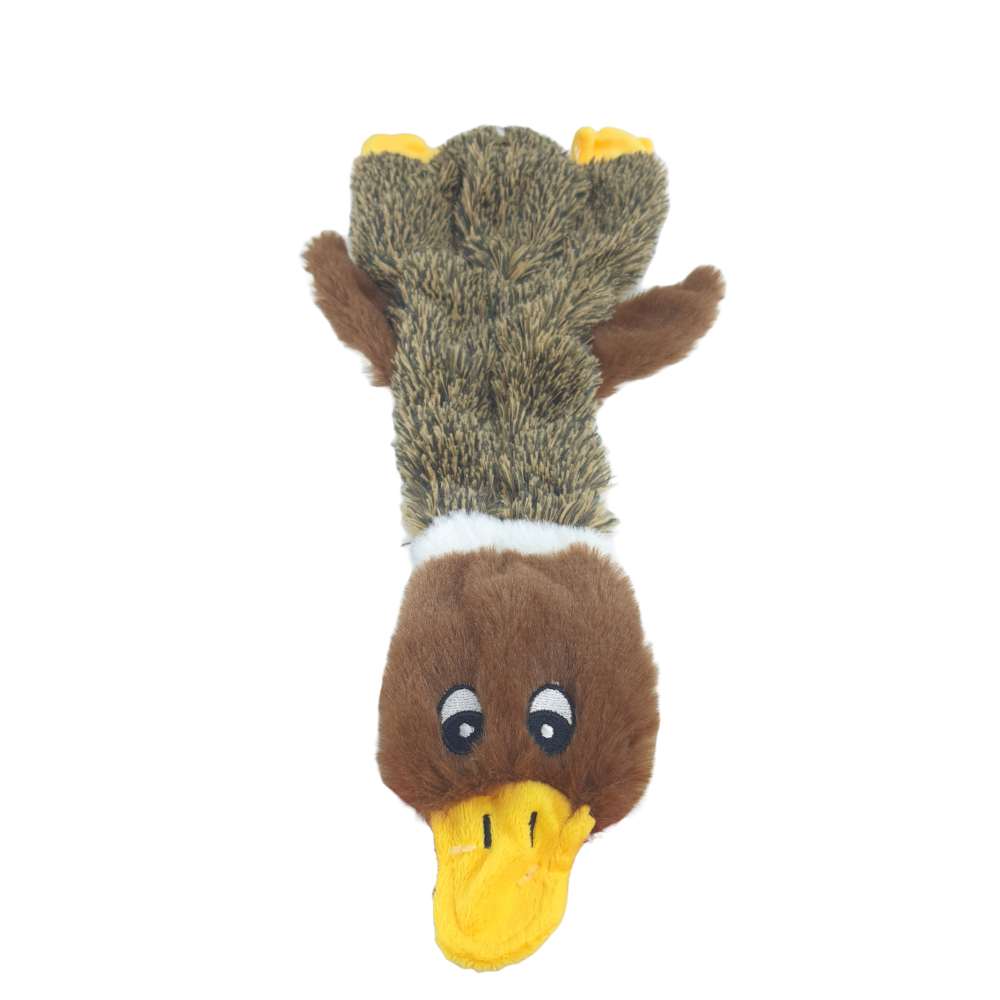 Jouet canard inez brun 47 cm pour chien