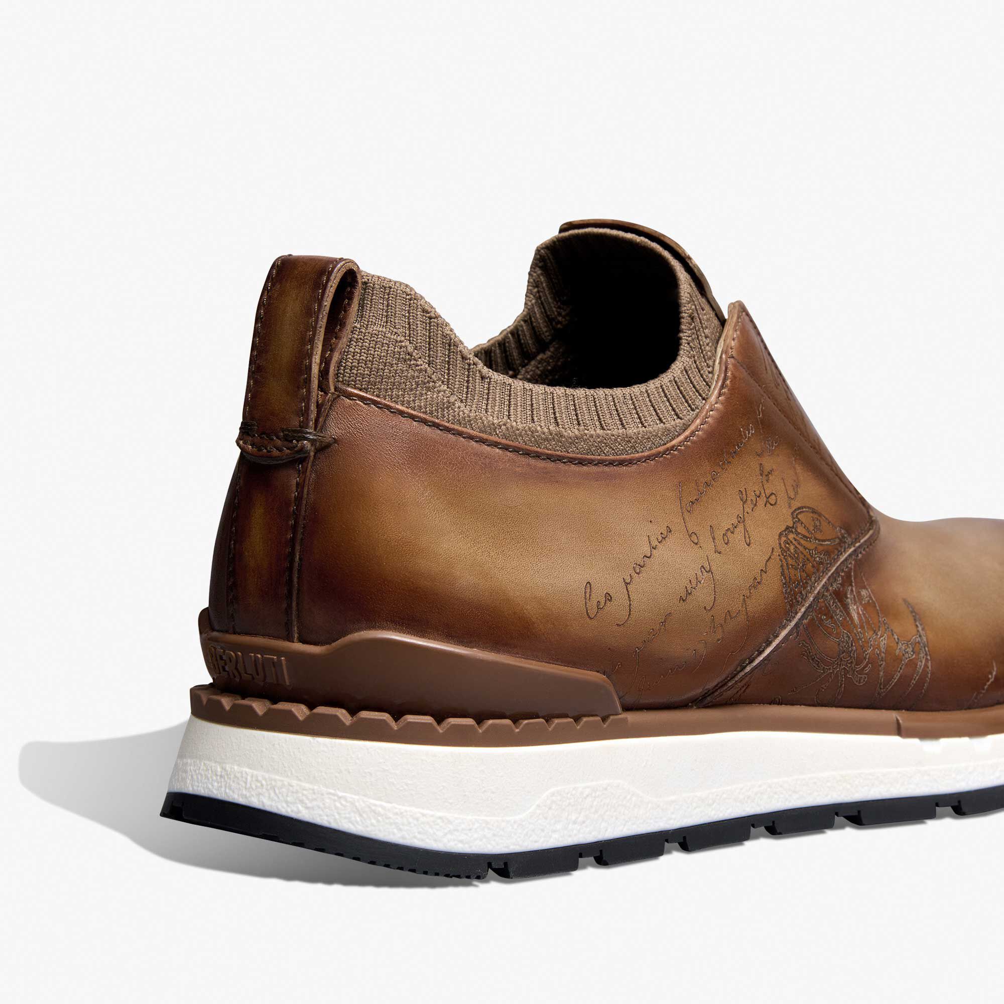 Slip On Sneaker Fast Track En Cuir Et Maille