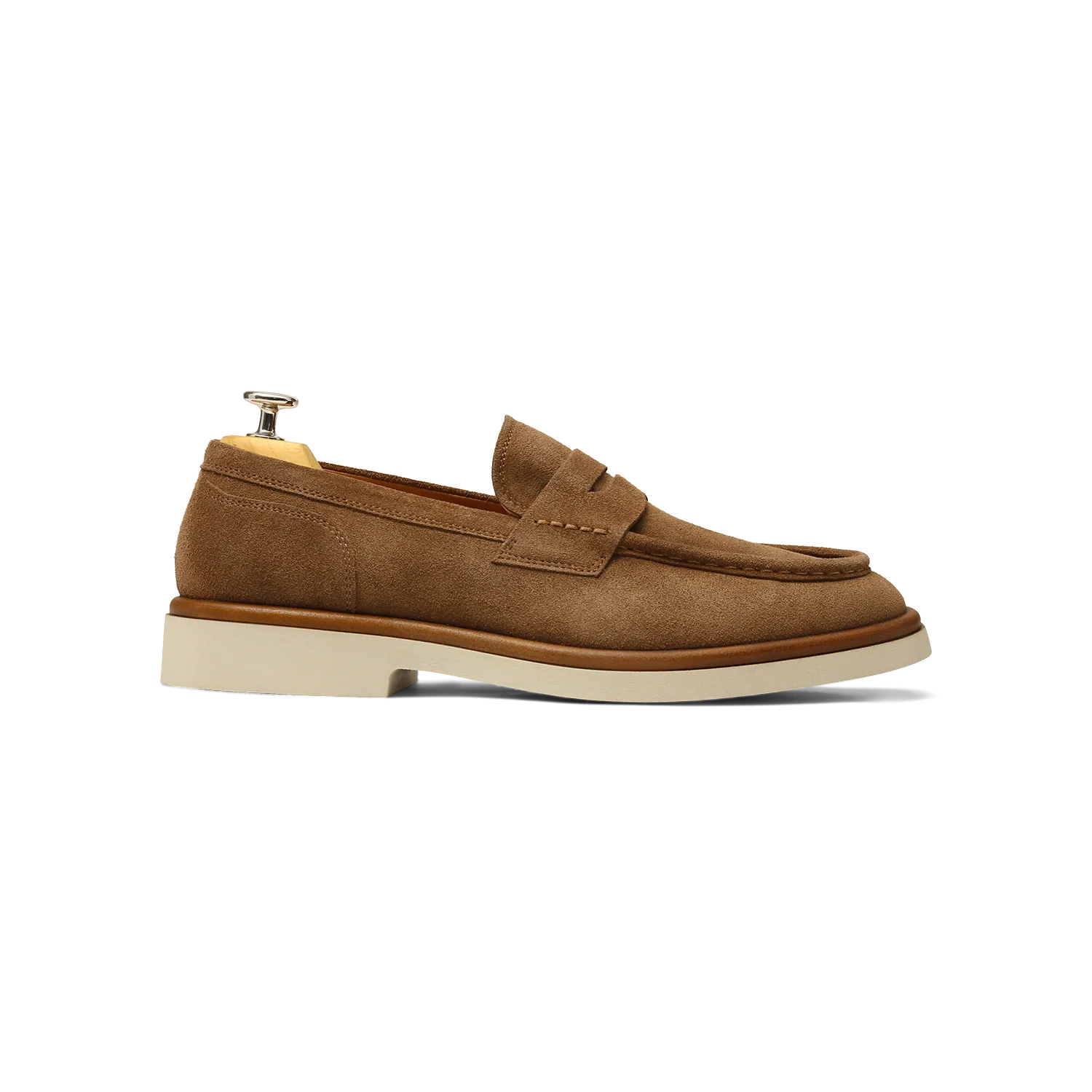 Moty-Mocassin velours cognac