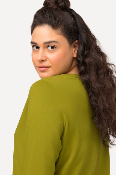Shirt, Slim, V-Ausschnitt, Langarm