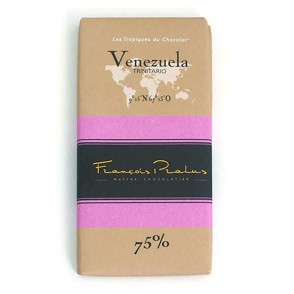 Tablette chocolat noir Venezuela - Trinitario 75%