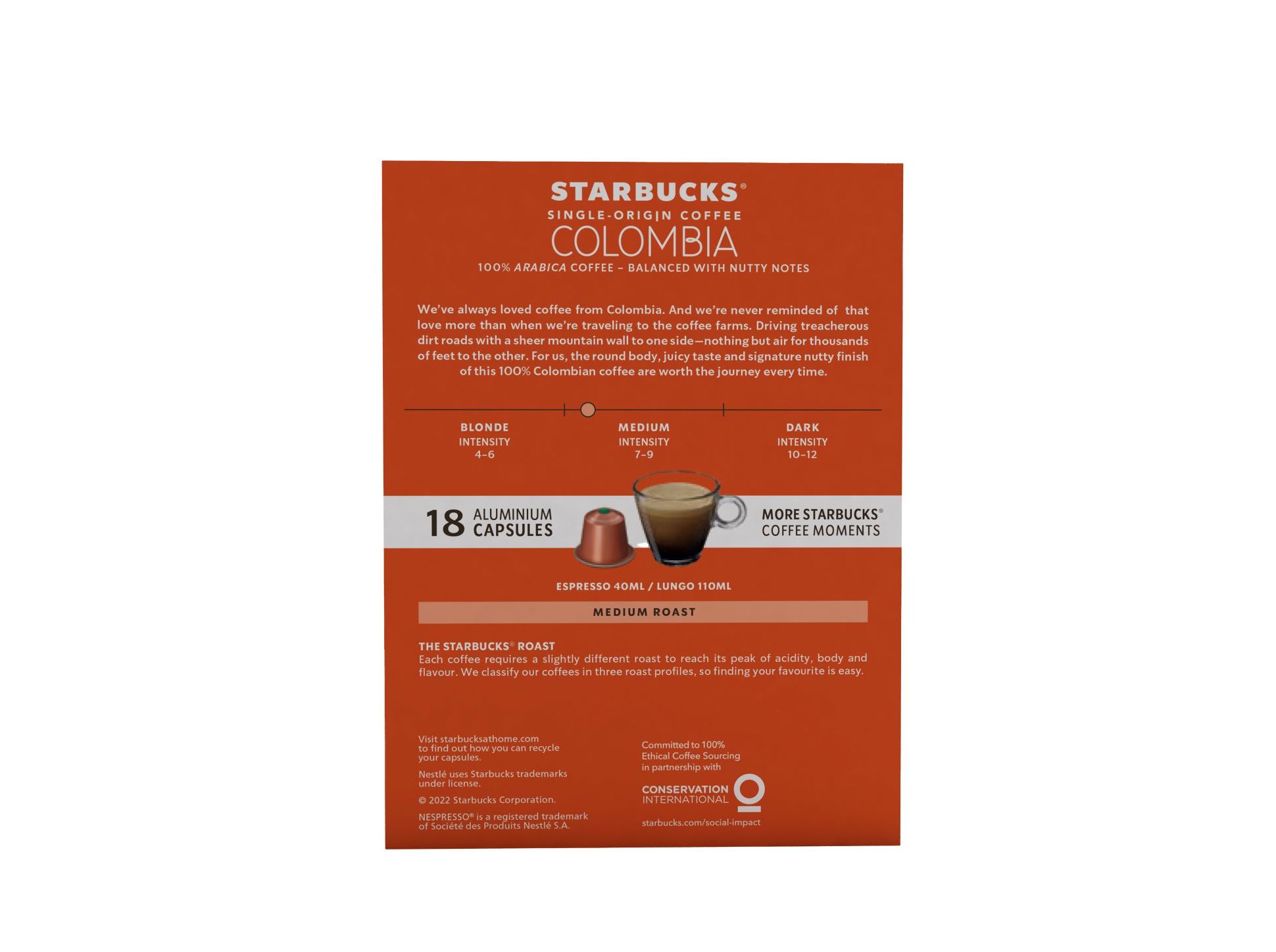 CÁPSULAS STARBUCKS NSP COLOMBIA 18 CAP