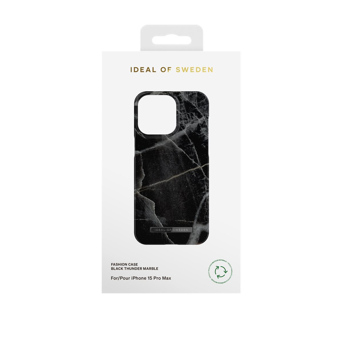 iPhone 15 Pro Max Hardcase Hülle (IDFC-I2367P-358) - Black Thunder Marble