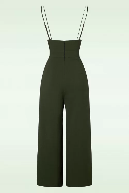 Vixen Kourt broek in olijfgroen