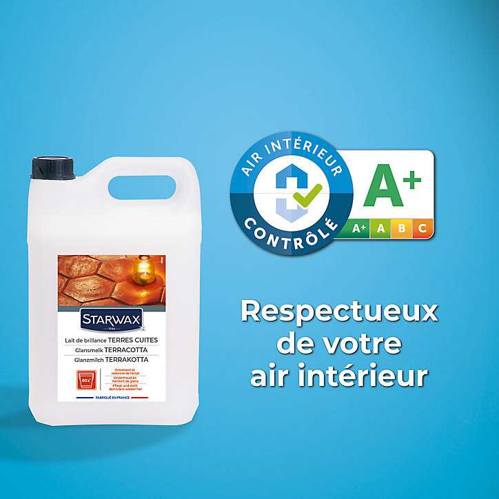 Lait de brillance tomettes et terres cuites Starwax 5L