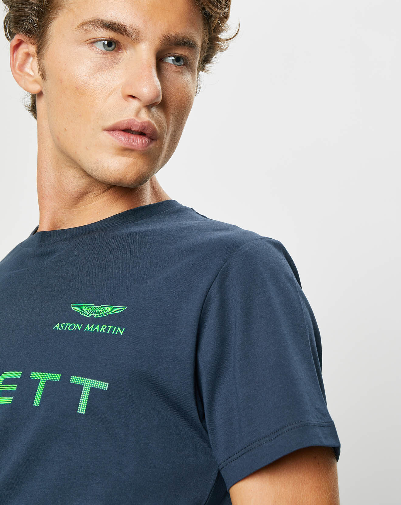 Hackett London T-Shirt Fluo Aston Martin Racing bleu marine