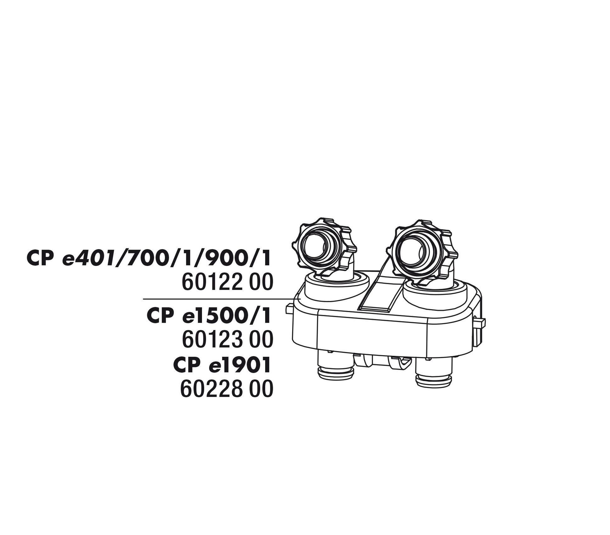 JBL CP e1901 Slangaansluiting