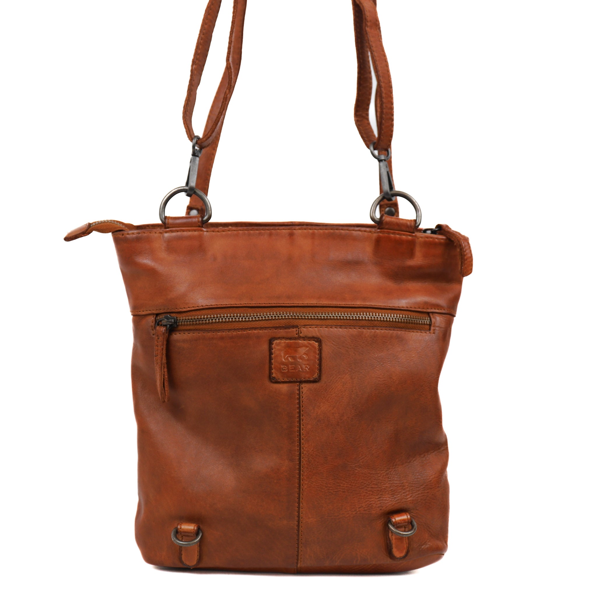 Rugzak/schoudertas 'Sandy' cognac Cognac