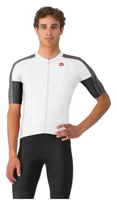 Maillot à Manches Courtes Entrata 6 Homme Blanc Noir