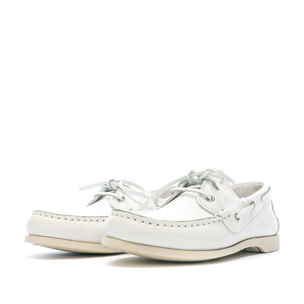 TBS Chaussures bateaux Blanches Femme TBS PHENISA
