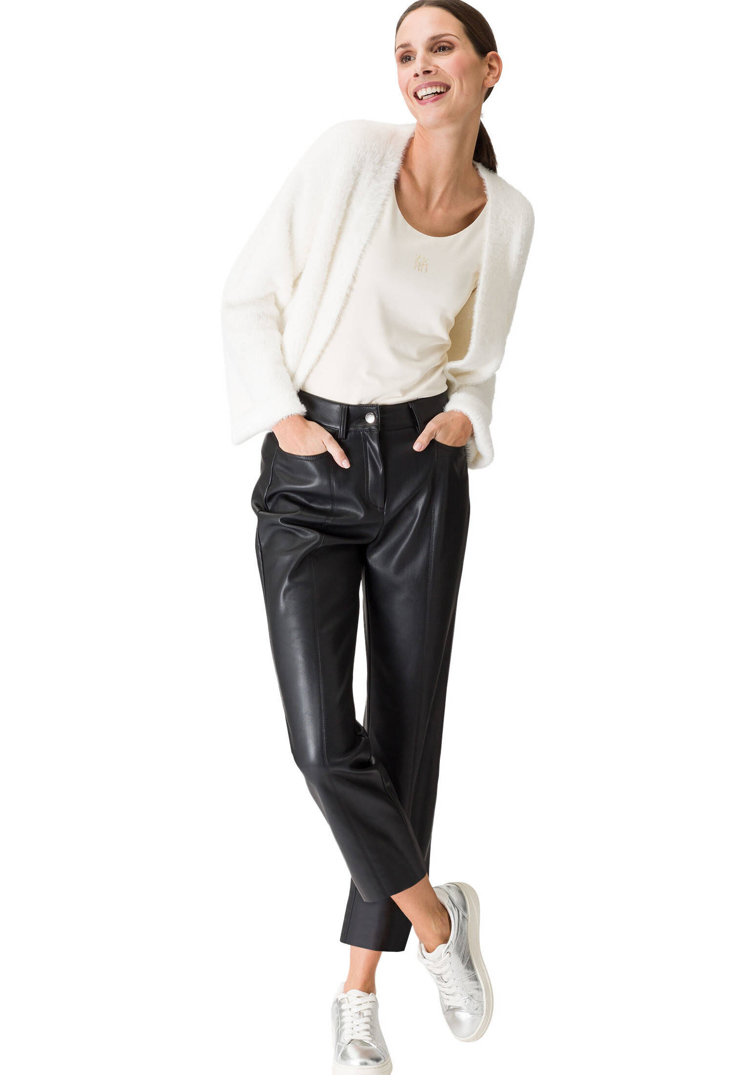 zero| Damen Shirt mit Logodruck