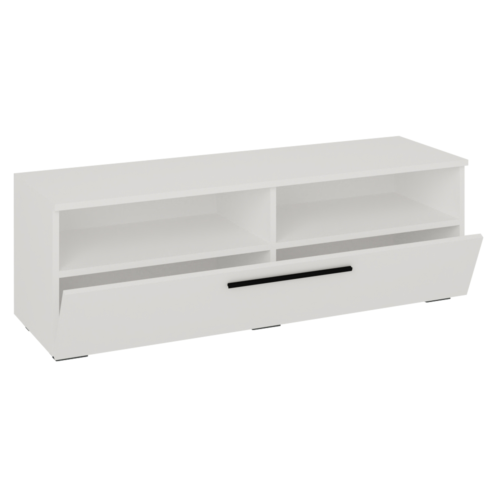 TV-Lowboard ARILA XL - weiß - 115 cm