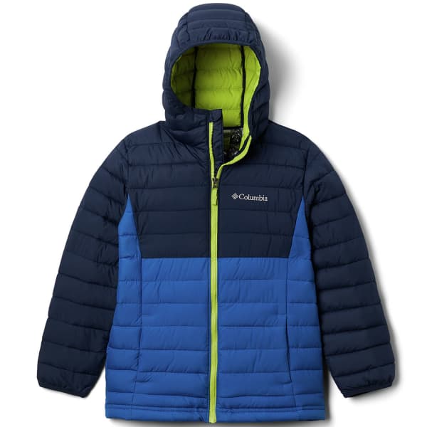 Doudoune randonnée COLUMBIA BOYS POWDER LITE HDD JKT BRIGHT INDIGO