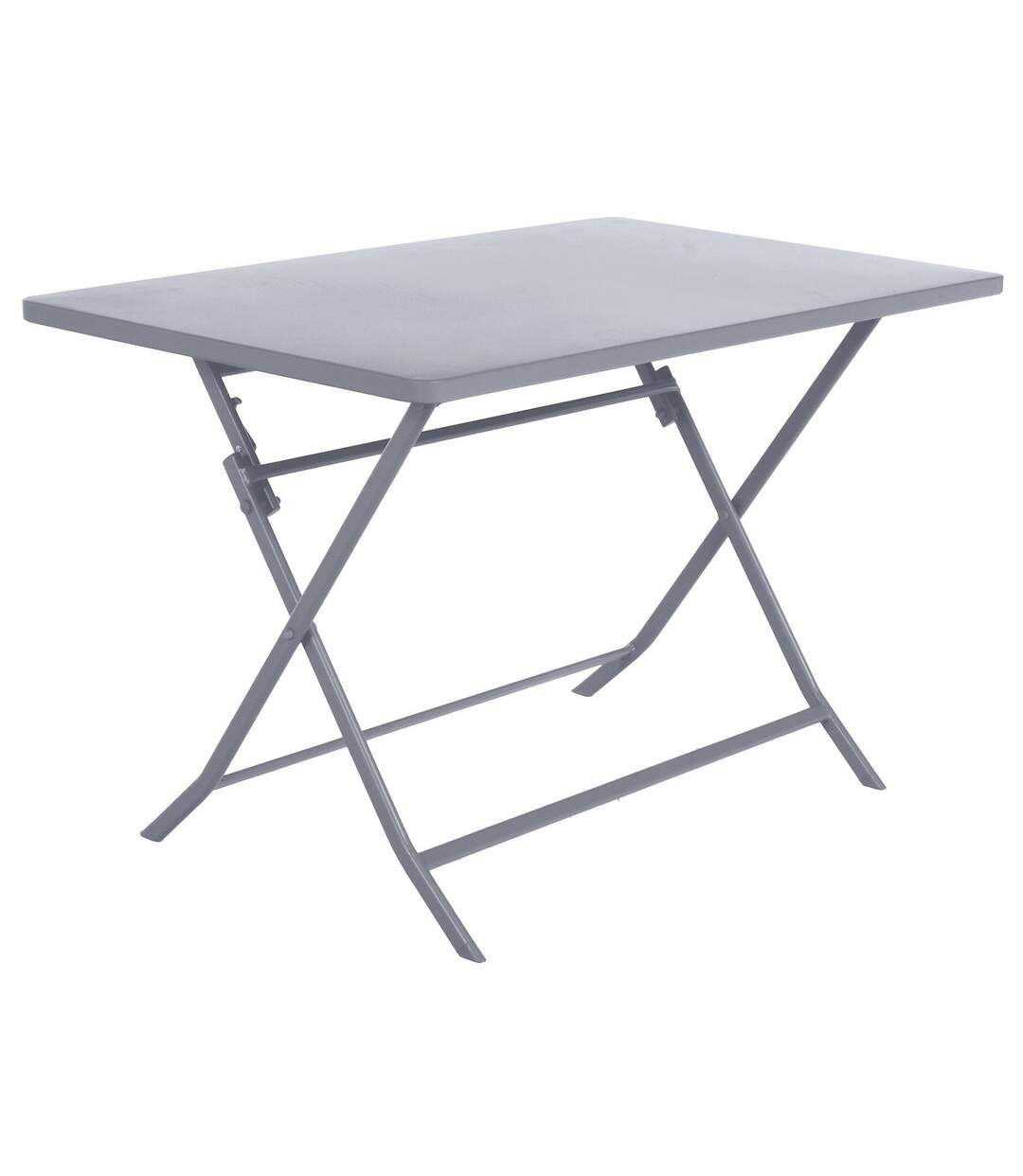 Table de jardin pliante rectangulaire Greensboro - 4 Places - Gris quartz