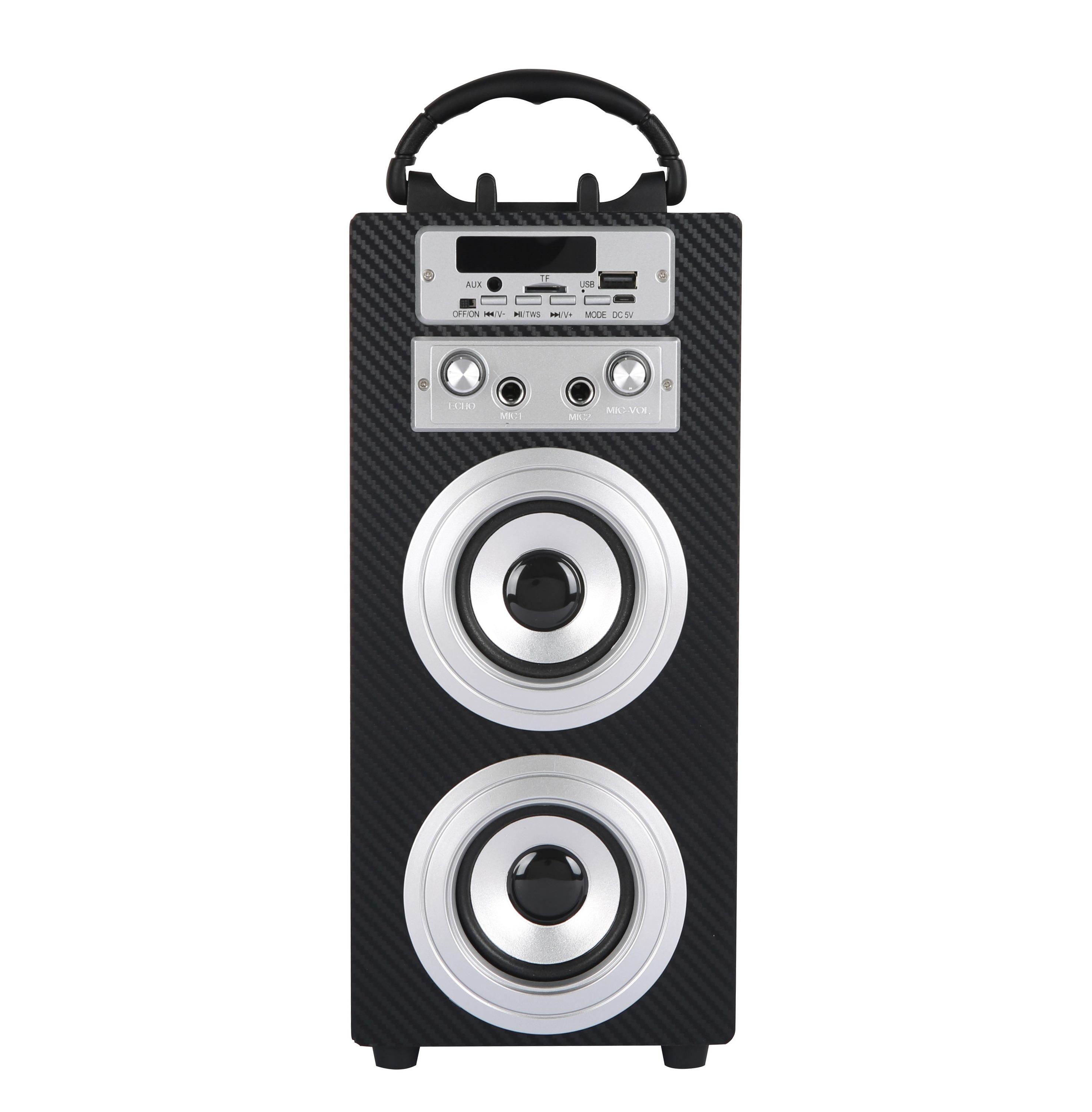 Bluetooth Lautsprecher kabellos 2 x 5 W schwarz
